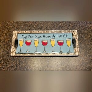 Mud Pie Decorative Handled Tray- New